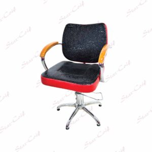 Chaise De Coiffure 2033 Rouge et Noir Croco