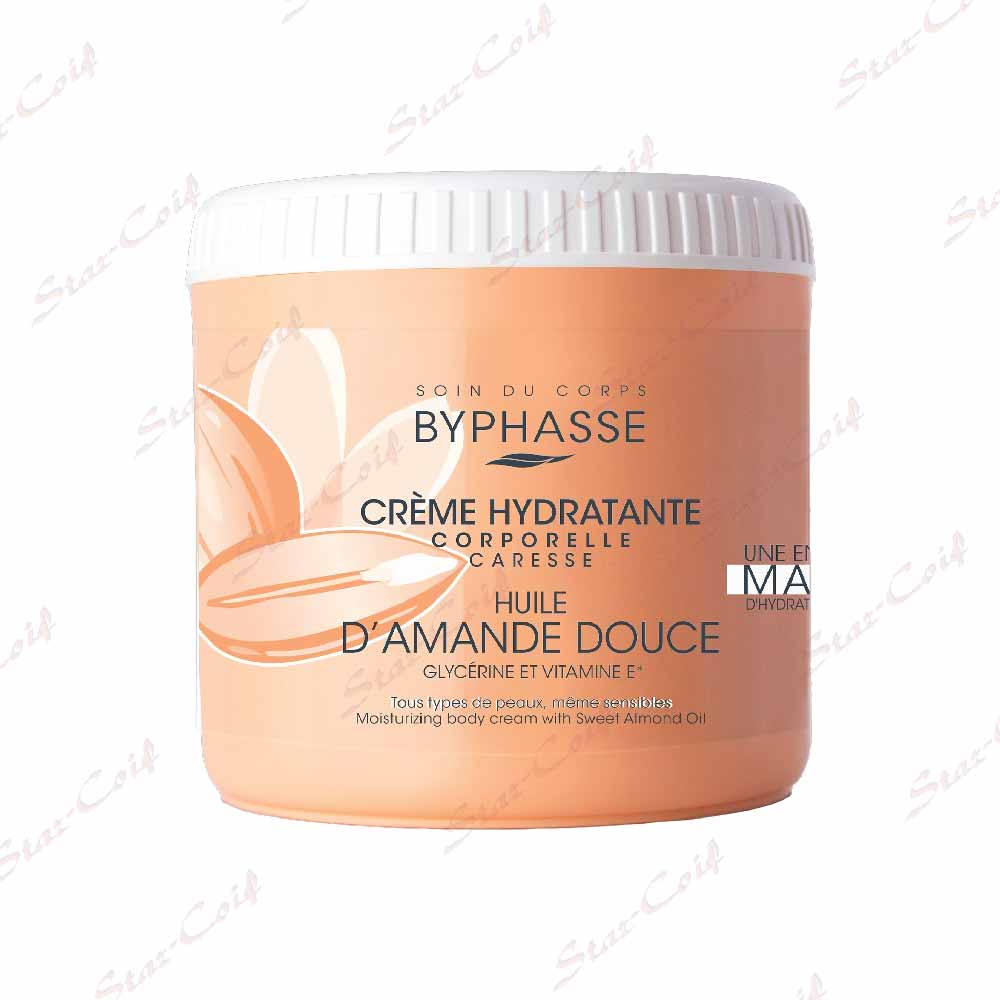 Créme Hydratante Corporelle Caresse BYPHASSE Huile D'Amande Douce