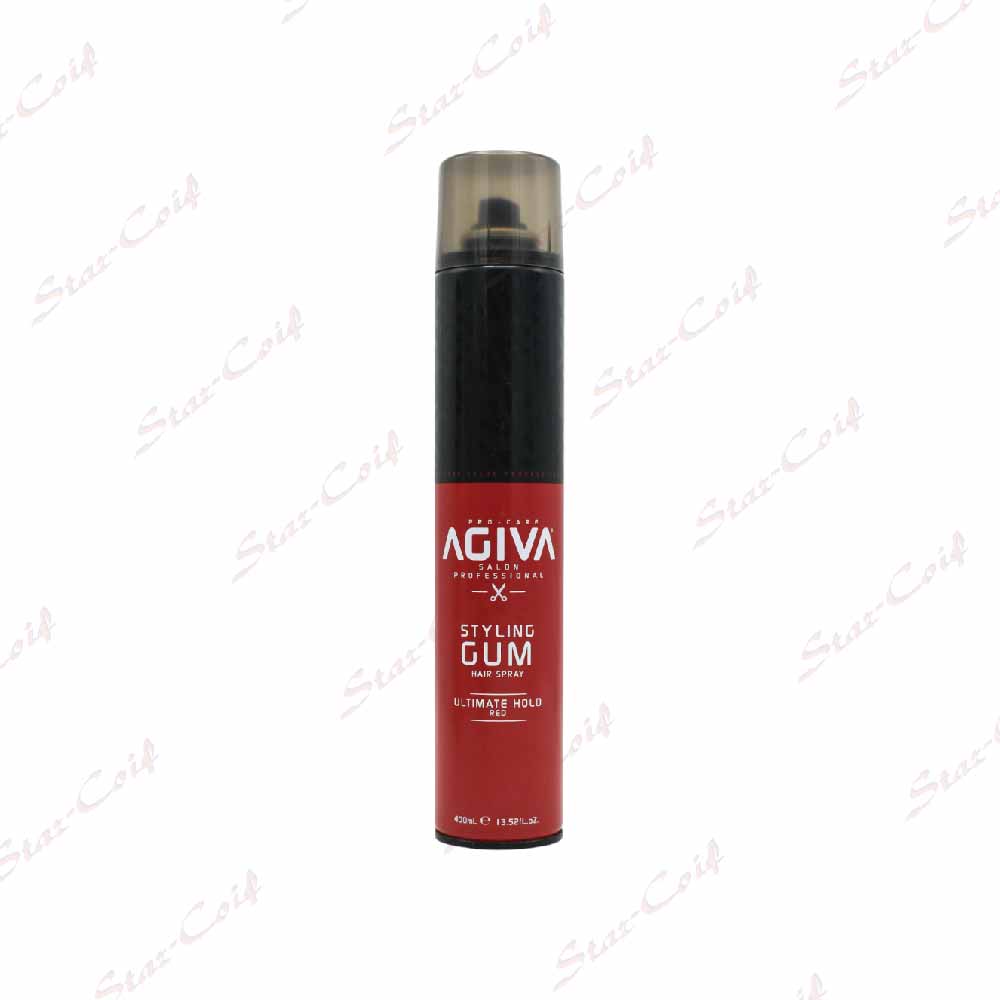Laque Cheveux AGIVA Stayling GUM Ultimate Hold Red