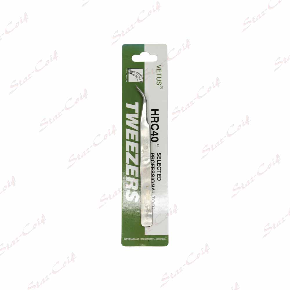 Pince Métal VETUS Cils & Manucure Courbe