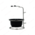 Suporte Blaireau Inox